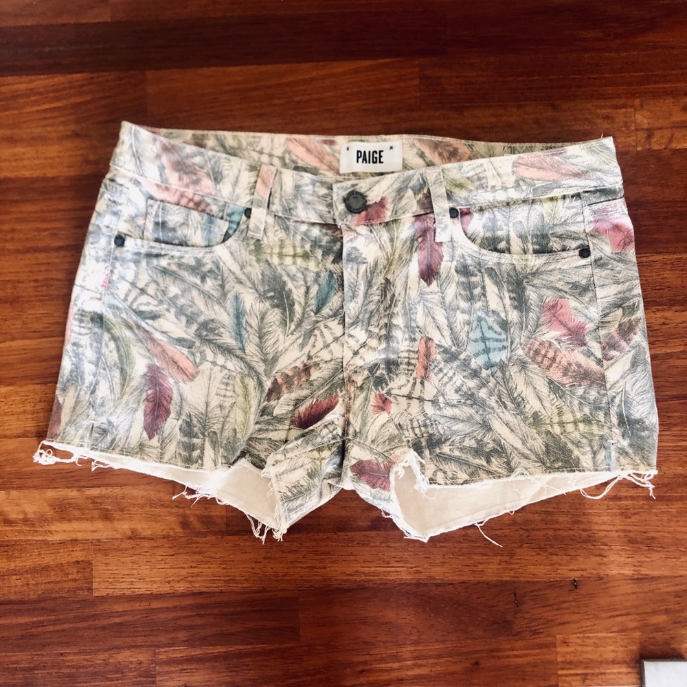 Paige denim jean shorts.